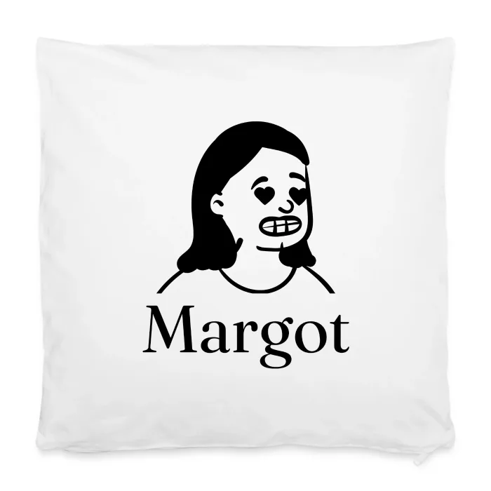 Housse de coussin personnalisée au prénom Margot