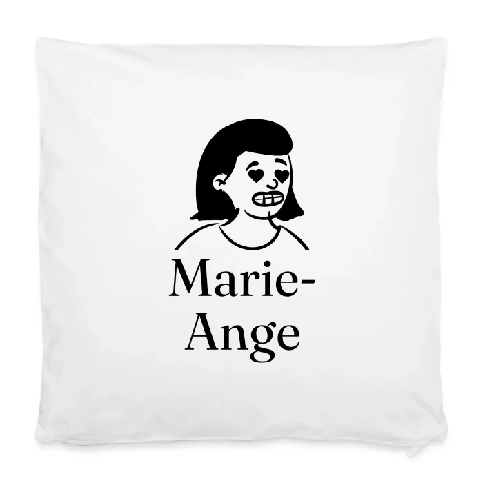 Housse de coussin personnalisée au prénom Marie-Ange