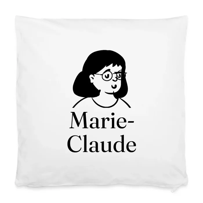Housse de coussin personnalisée au prénom Marie-Claude