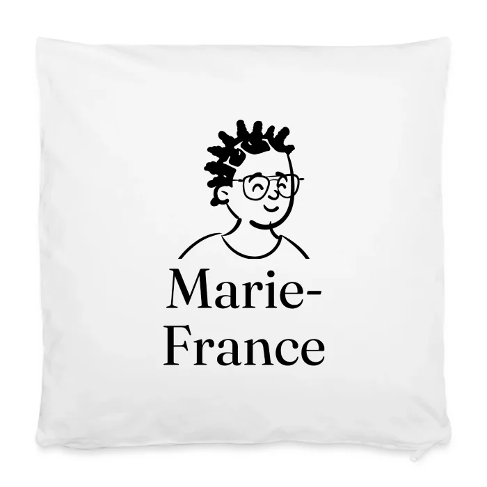 Housse de coussin personnalisée au prénom Marie-France