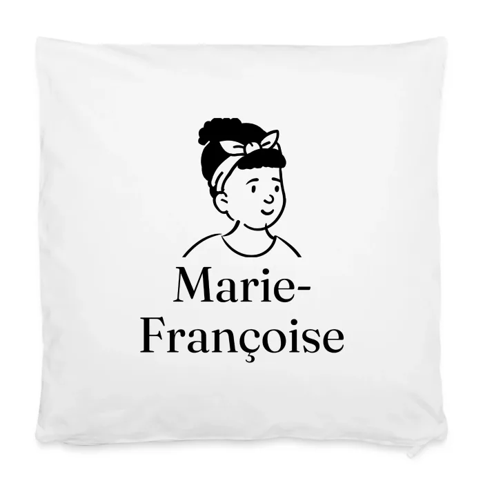 Housse de coussin personnalisée au prénom Marie-Françoise