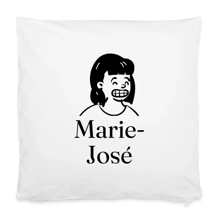 Housse de coussin personnalisée au prénom Marie-José