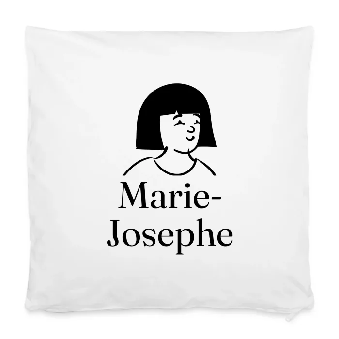 Housse de coussin personnalisée au prénom Marie-Josephe