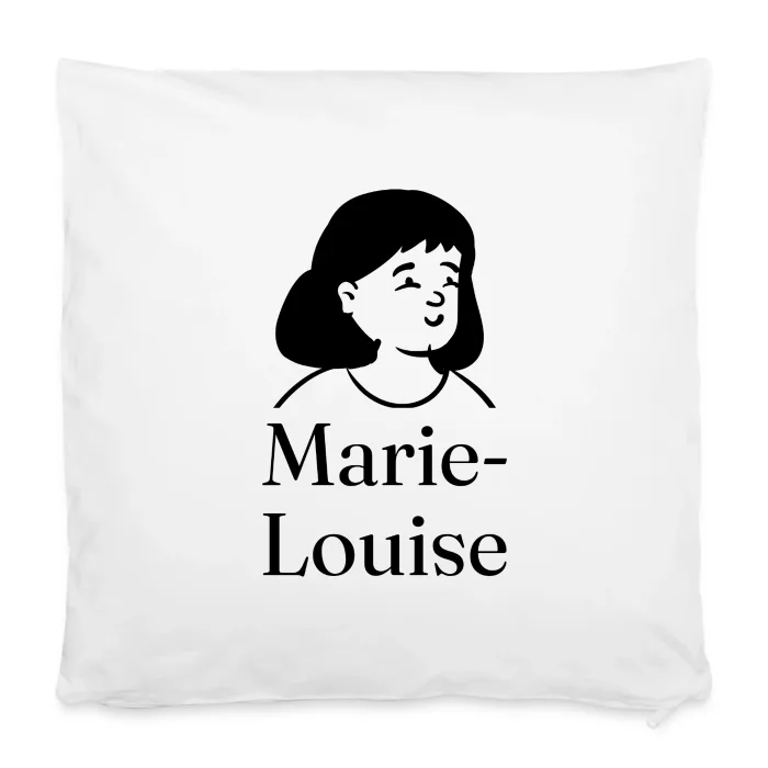 Housse de coussin personnalisée au prénom Marie-Louise