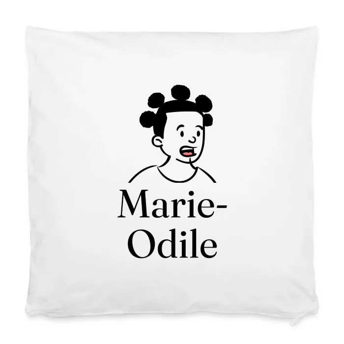 Housse de coussin personnalisée au prénom Marie-Odile