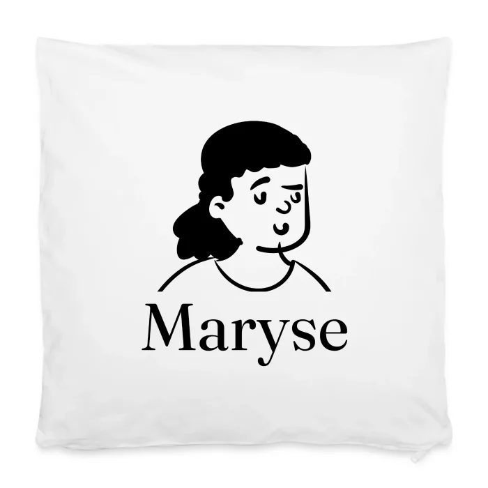 Housse de coussin personnalisée au prénom Maryse
