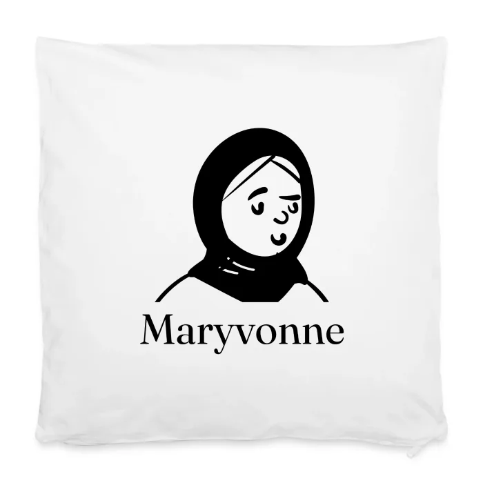 Housse de coussin personnalisée au prénom Maryvonne
