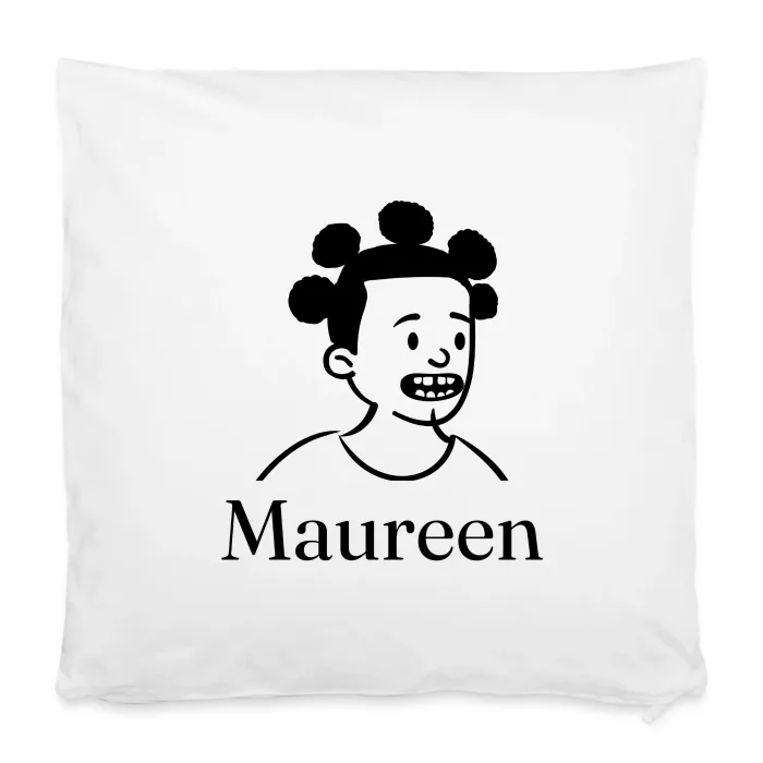 Housse de coussin personnalisée au prénom Maureen
