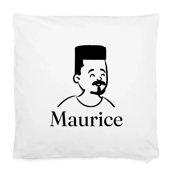 Housse de coussin personnalisée au prénom Maurice