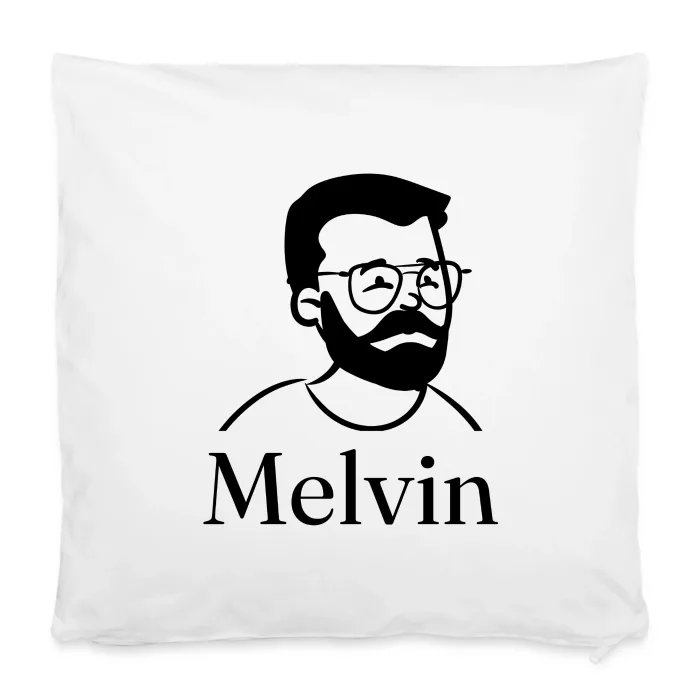 Housse de coussin personnalisée au prénom Melvin