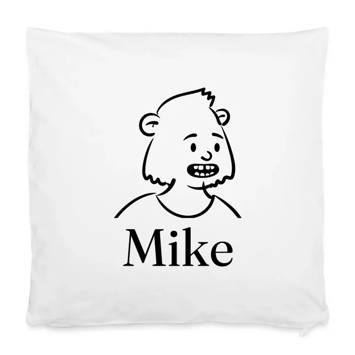 Housse de coussin personnalisée au prénom Mike