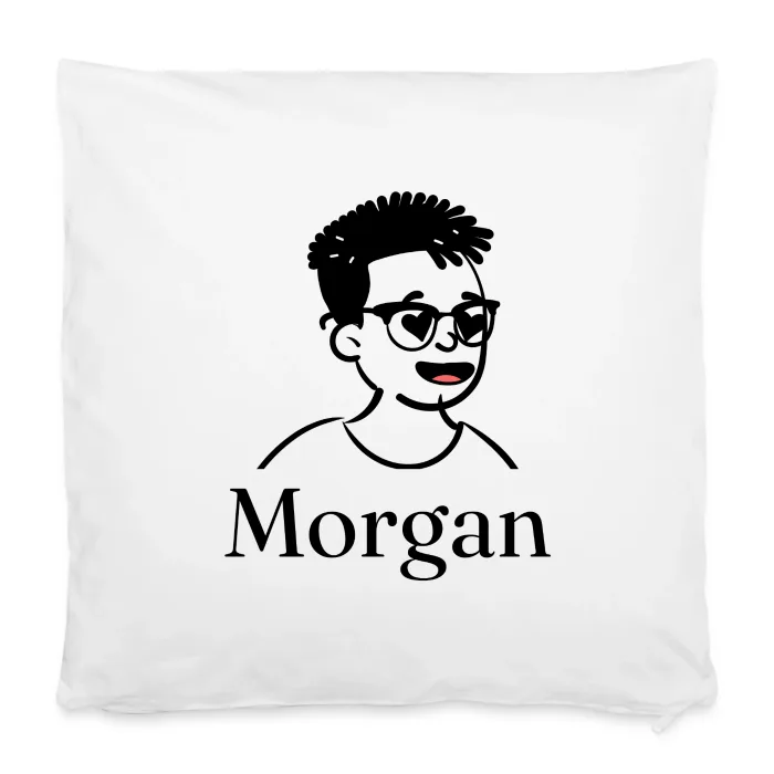 Housse de coussin personnalisée au prénom Morgan