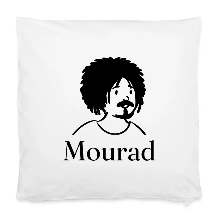 Housse de coussin personnalisée au prénom Mourad