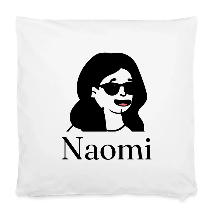 Housse de coussin personnalisée au prénom Naomi