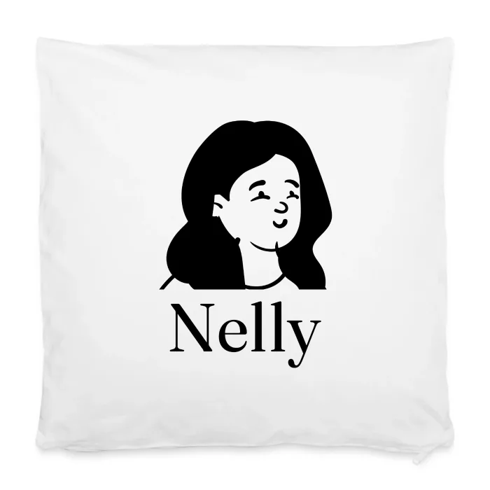 Housse de coussin personnalisée au prénom Nelly