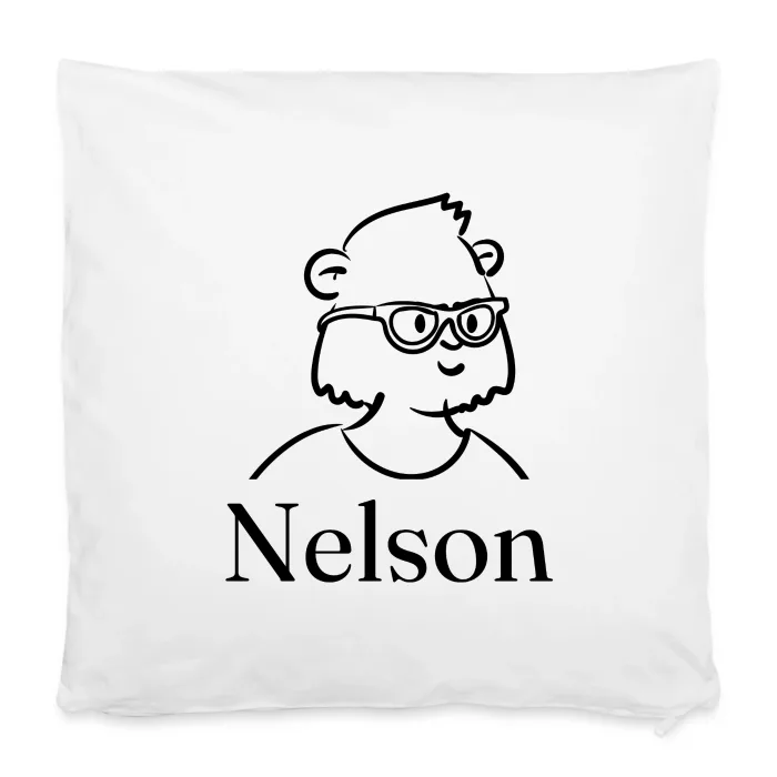 Housse de coussin personnalisée au prénom Nelson