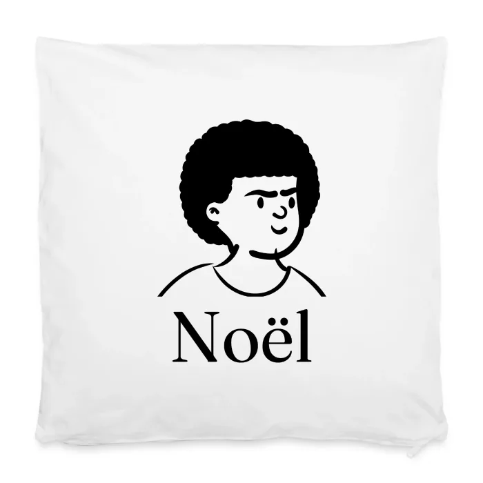 Housse de coussin personnalisée au prénom Noël