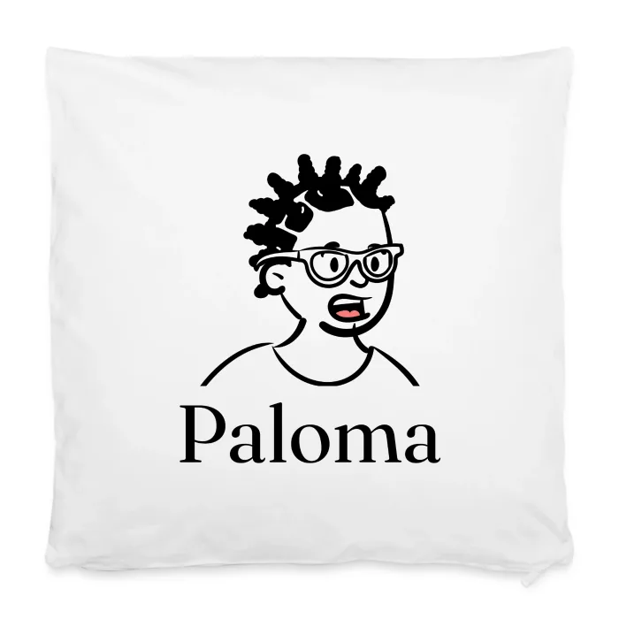 Housse de coussin personnalisée au prénom Paloma