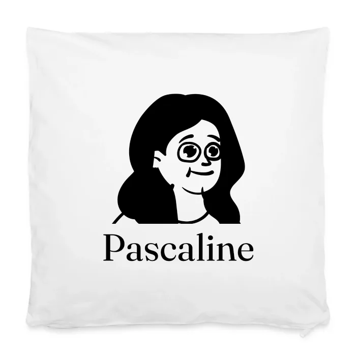 Housse de coussin personnalisée au prénom Pascaline