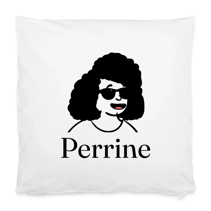 Housse de coussin personnalisée au prénom Perrine