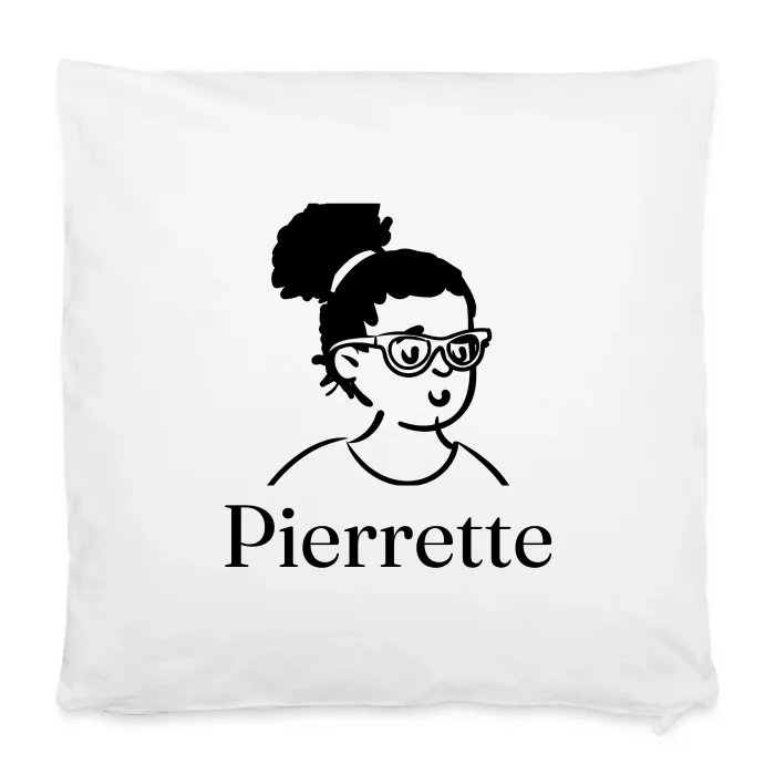 Housse de coussin personnalisée au prénom Pierrette