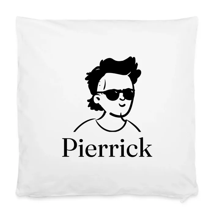 Housse de coussin personnalisée au prénom Pierrick