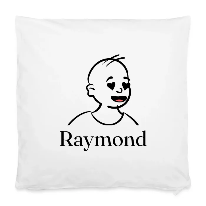 Housse de coussin personnalisée au prénom Raymond