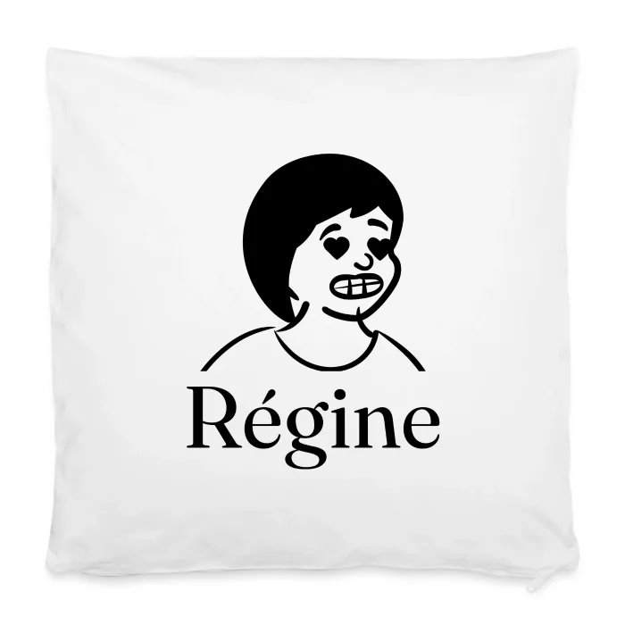 Housse de coussin personnalisée au prénom Régine