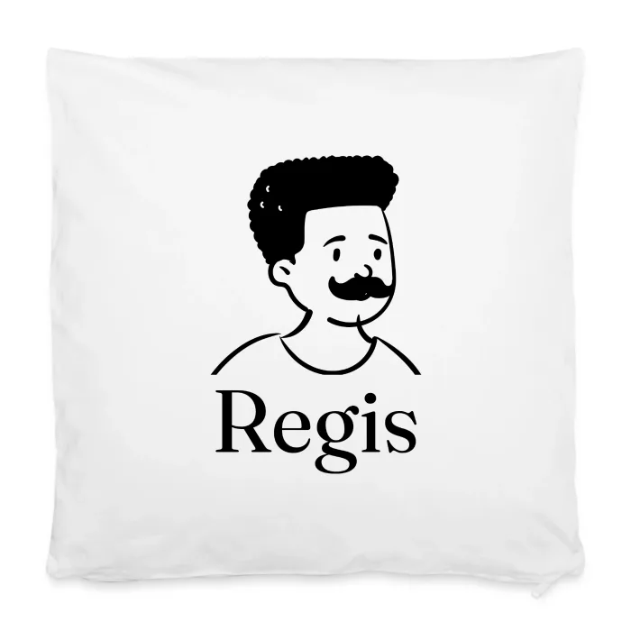 Housse de coussin personnalisée au prénom Regis