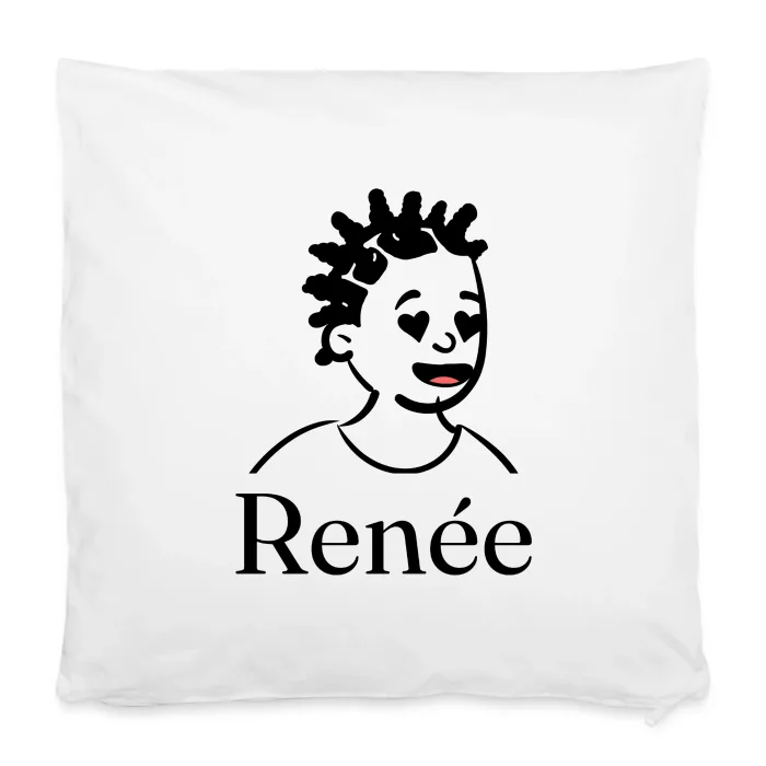 Housse de coussin personnalisée au prénom Renée