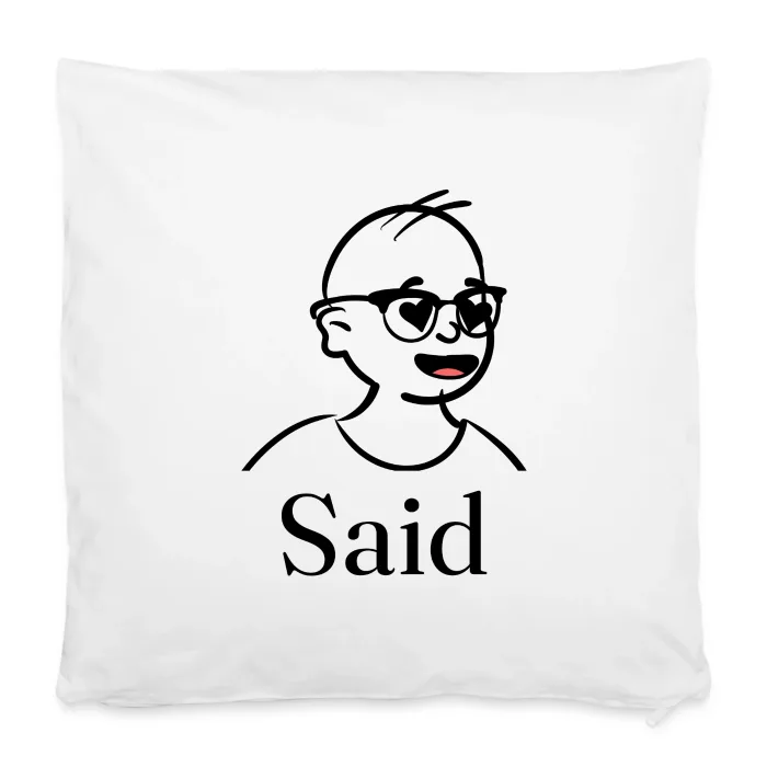 Housse de coussin personnalisée au prénom Said