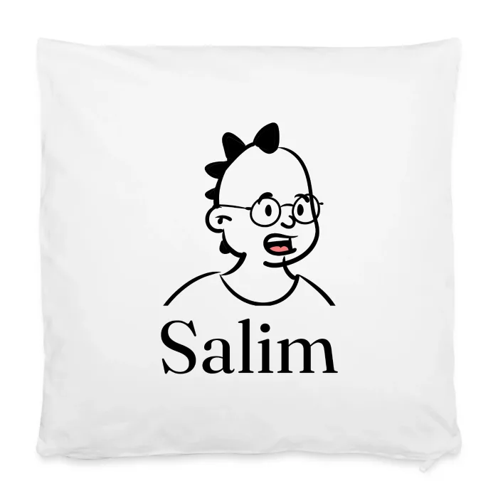 Housse de coussin personnalisée au prénom Salim