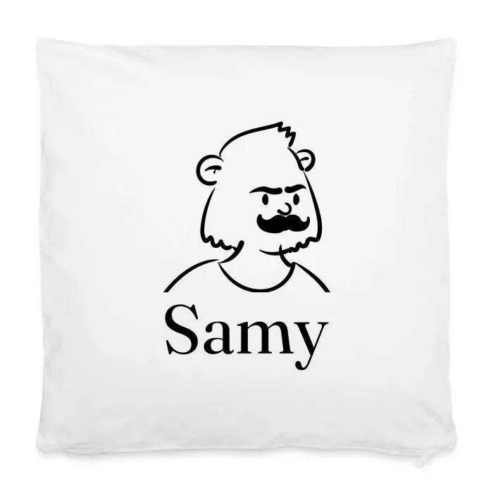 Housse de coussin personnalisée au prénom Samy