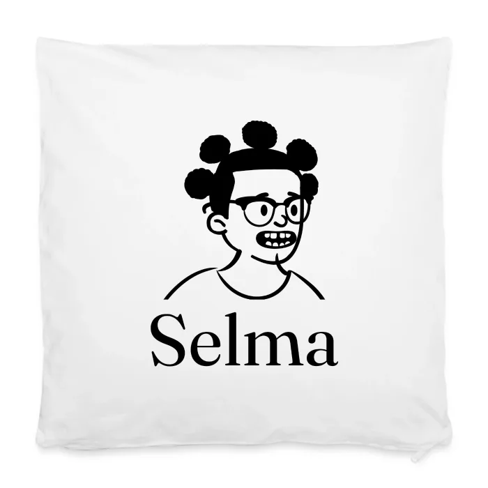 Housse de coussin personnalisée au prénom Selma