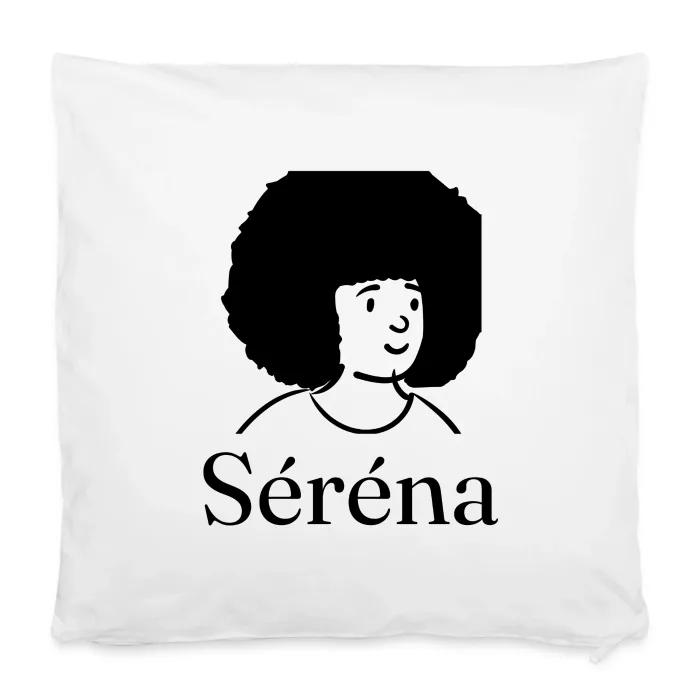 Housse de coussin personnalisée au prénom Séréna