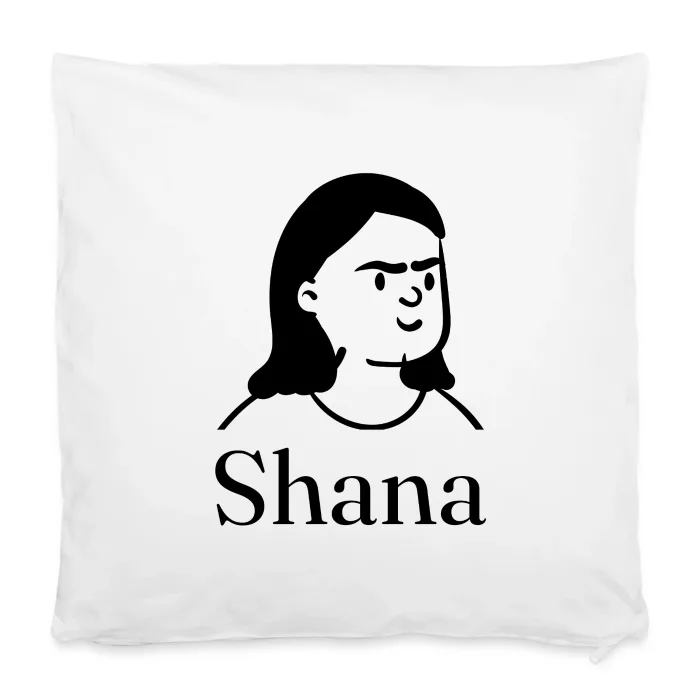 Housse de coussin personnalisée au prénom Shana