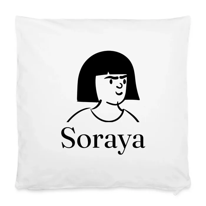Housse de coussin personnalisée au prénom Soraya
