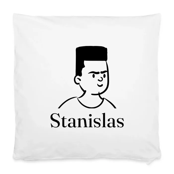 Housse de coussin personnalisée au prénom Stanislas