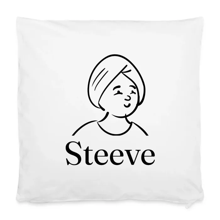 Housse de coussin personnalisée au prénom Steeve