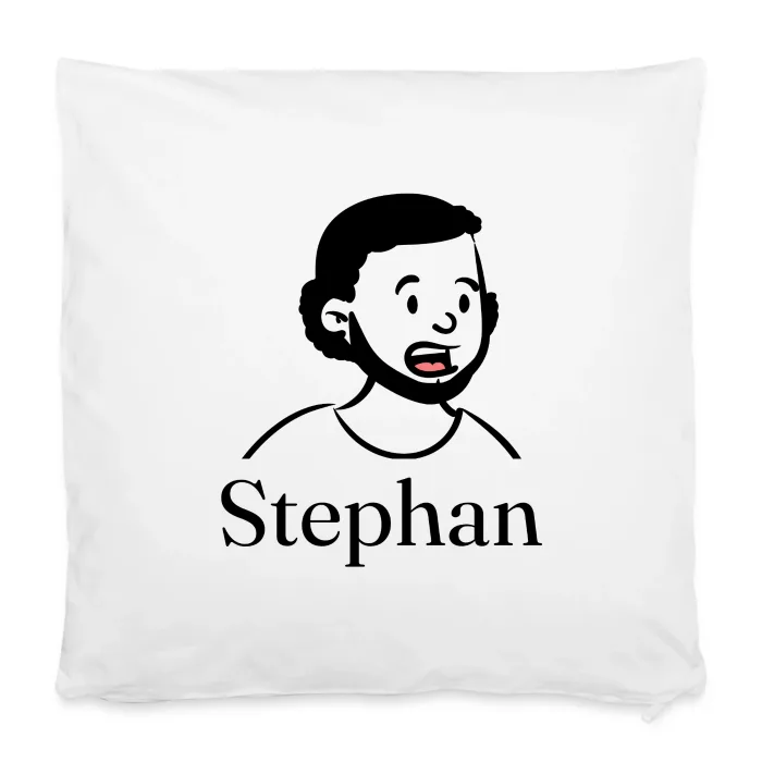 Housse de coussin personnalisée au prénom Stephan
