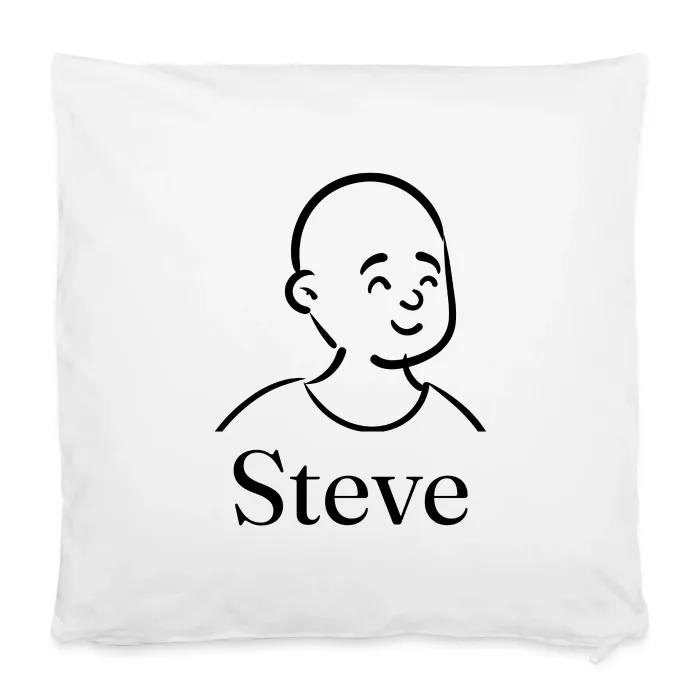 Housse de coussin personnalisée au prénom Steve