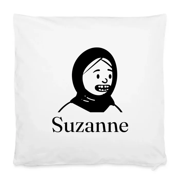 Housse de coussin personnalisée au prénom Suzanne