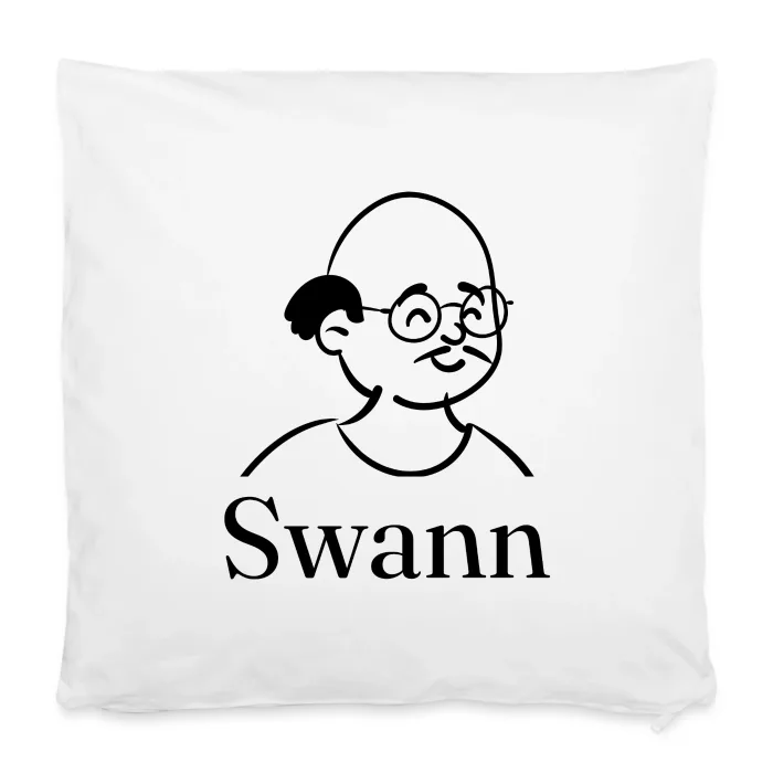 Housse de coussin personnalisée au prénom Swann