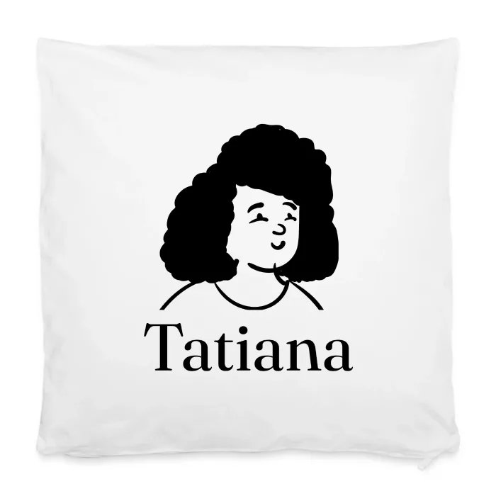 Housse de coussin personnalisée au prénom Tatiana