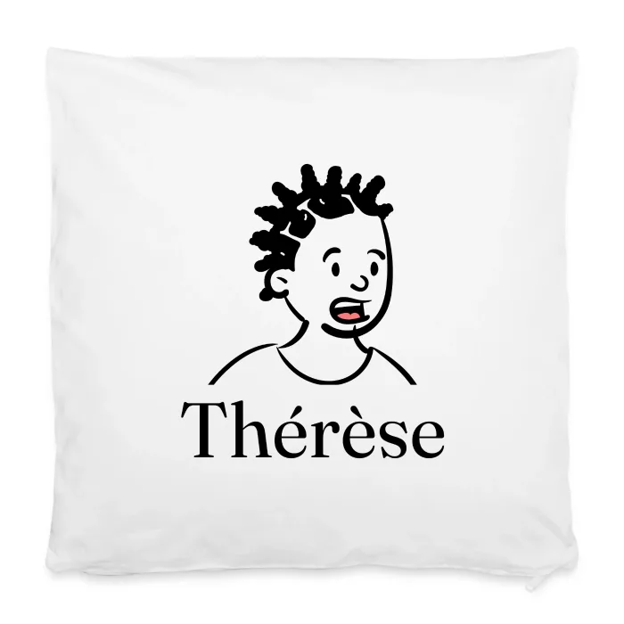 Housse de coussin personnalisée au prénom Thérèse