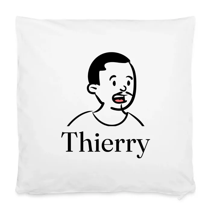 Housse de coussin personnalisée au prénom Thierry
