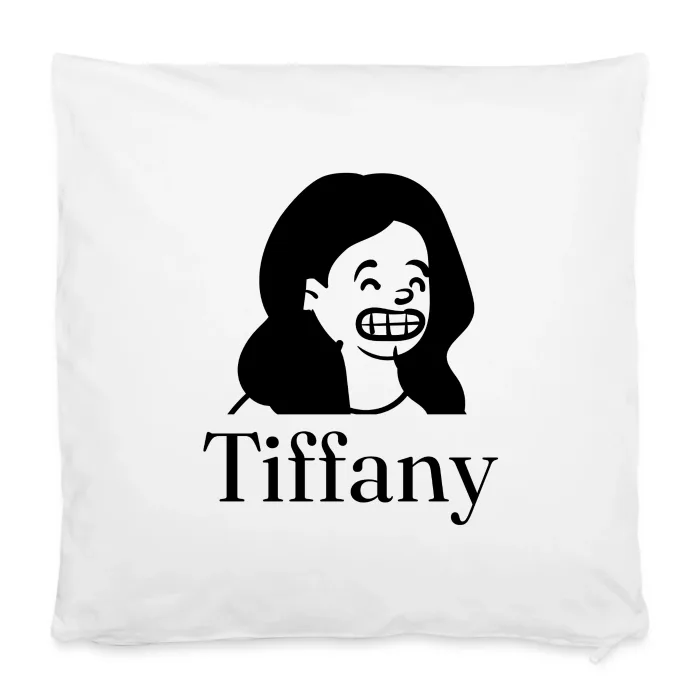 Housse de coussin personnalisée au prénom Tiffany