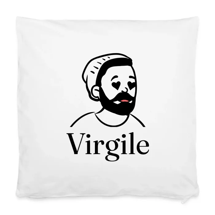 Housse de coussin personnalisée au prénom Virgile