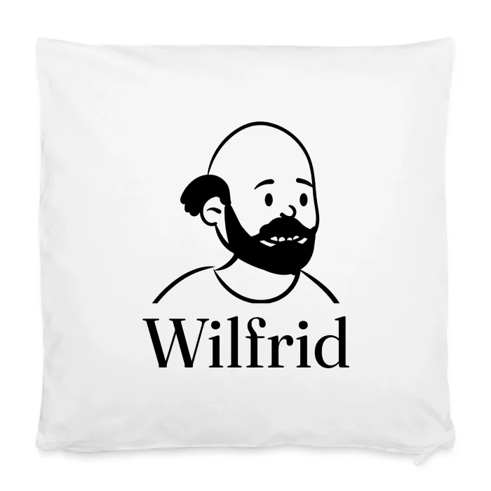 Housse de coussin personnalisée au prénom Wilfrid