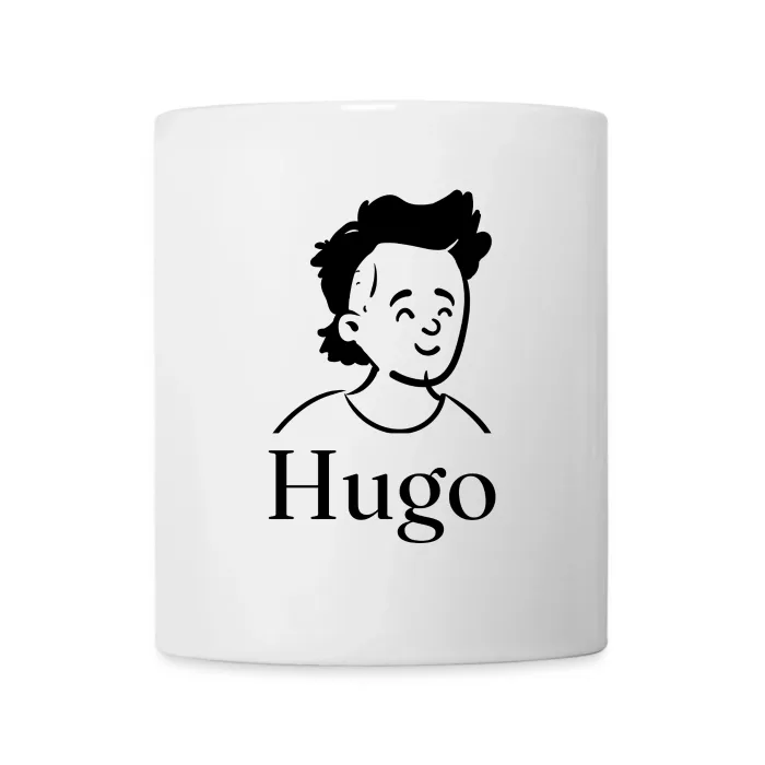 Mug personnalisé au prénom Hugo